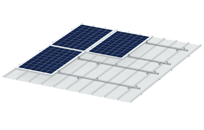  工业彩钢瓦屋顶解决方案-SolarRoof 穿透式-有轨道方案